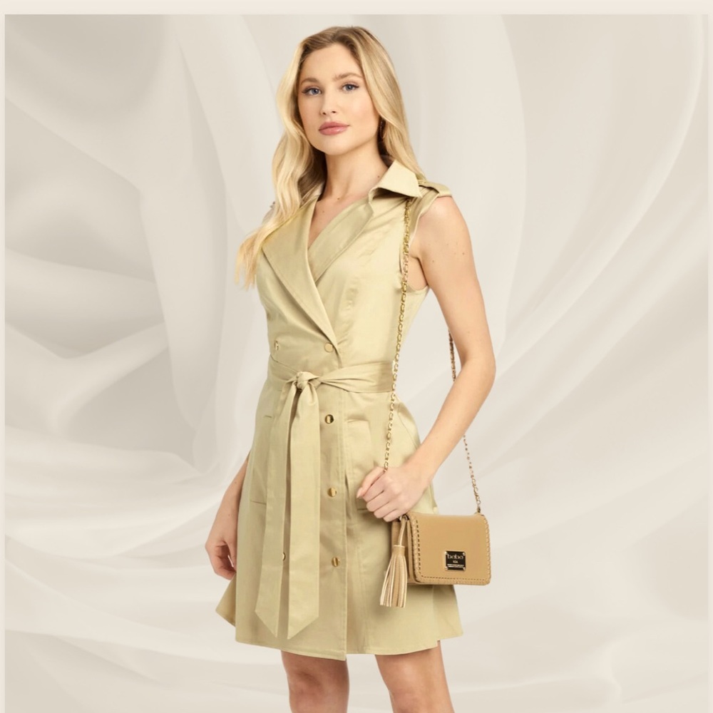 Lavia 18 | Double breasted Pleated Mid Rise Dress| Sz 14